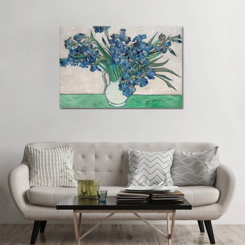 iCanvas "Irises, 1890" by Vincent van Gogh Canvas Print - 32x48x1.5