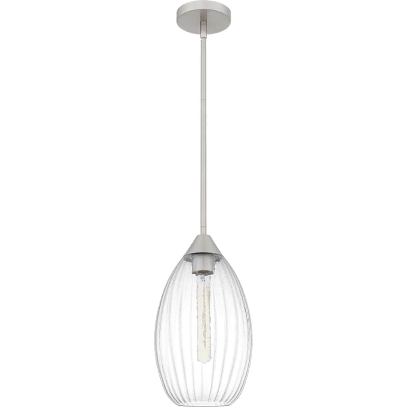 Marza 1-Light Brushed Nickel Mini Pendant