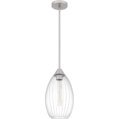 Marza 1-Light Brushed Nickel Mini Pendant