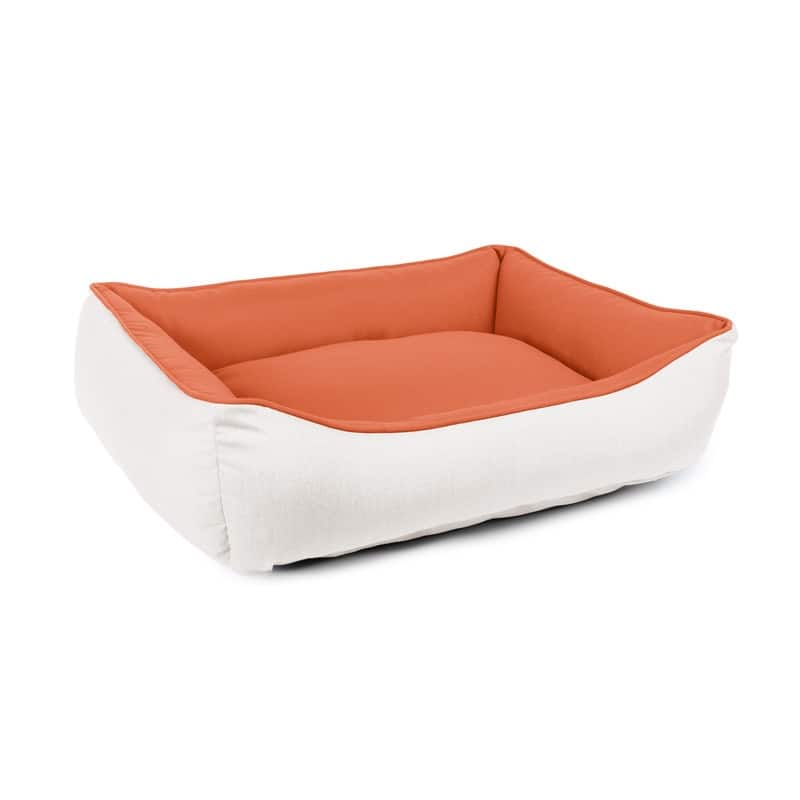 Sunbrella Indoor/Outdoor Reversible Double Sided, Cuddler Dog Bed with Bumper