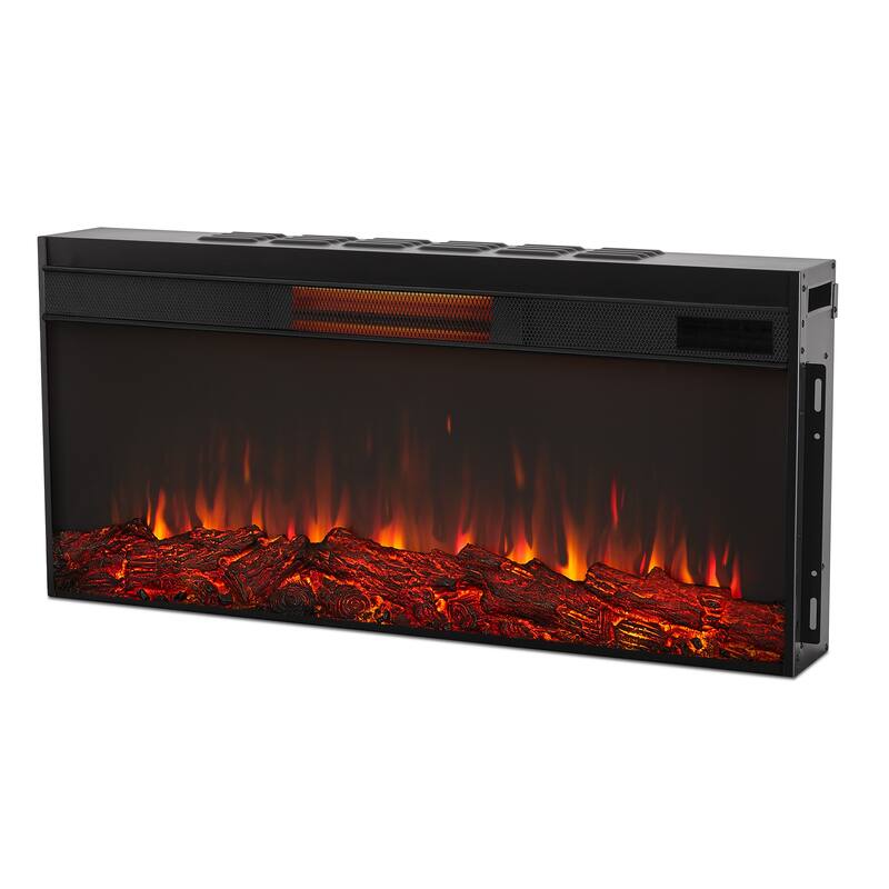 Bernice 66.75" Electric Fireplace in White by Real Flame