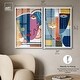 preview thumbnail 11 of 41, Abstract Mask Series Living Room Set Shadowbox Print by Art Remedy