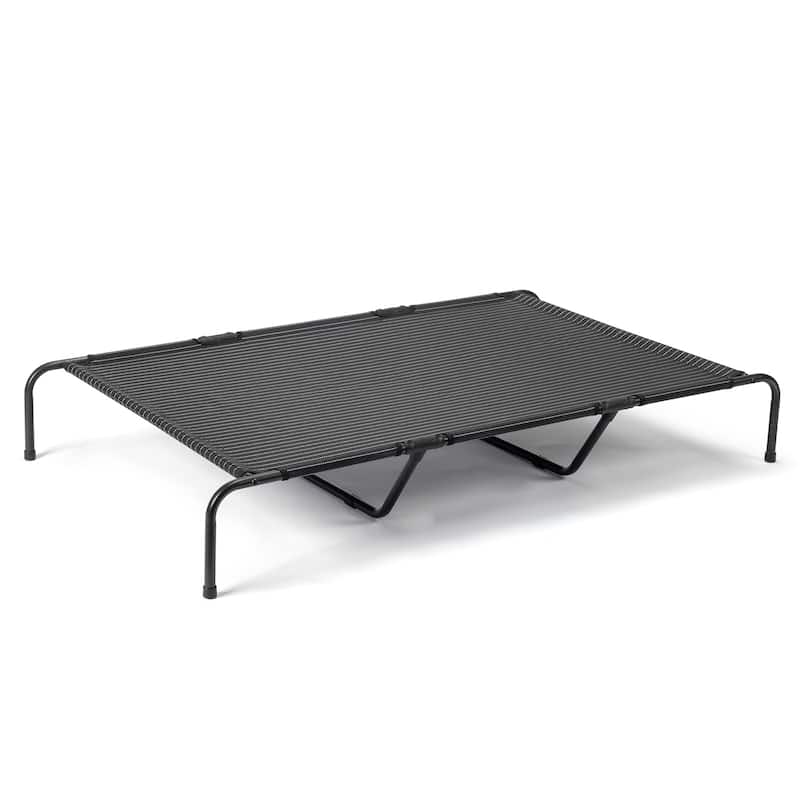 Large Elevated Dog Bed with Powder Coated Steel Frame Suitable for Large Dogs - 60"D x 37"W x 9"H