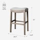 preview thumbnail 21 of 98, Maven Lane 31" Adrien Saddle Kitchen Bar Height Stool - N/A
