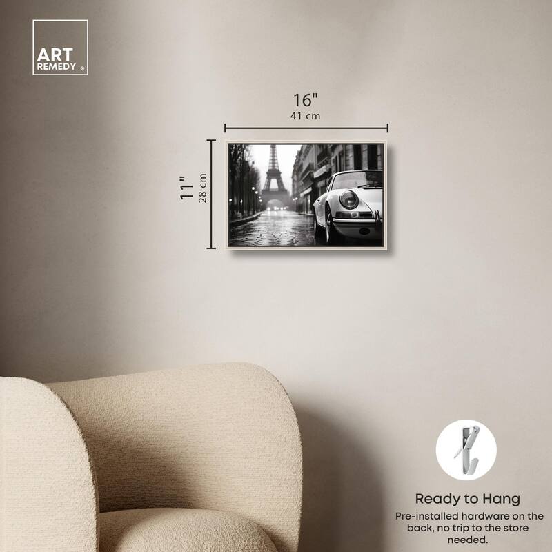 Rainy Day Paris Canvas by Art Remedy