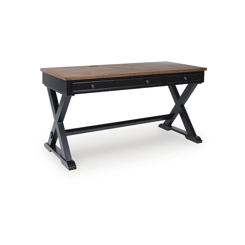 Signature Design by Ashley Wildenauer Brown/Black 60" Home Office Desk
