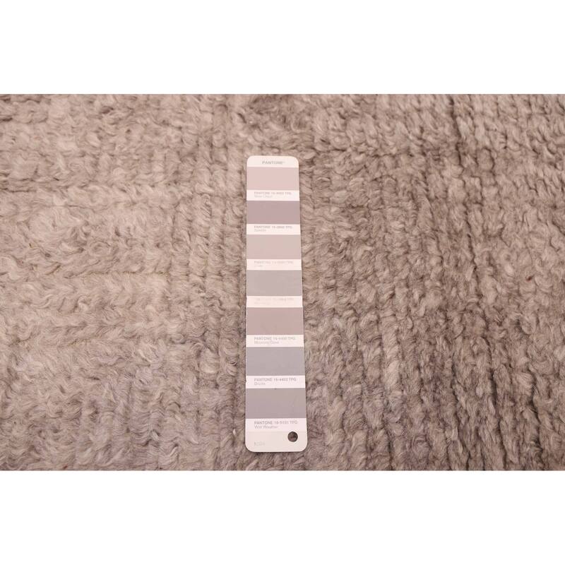 ECARPETGALLERY Hand-knotted Tangier Grey Wool Rug - 5'0 x 8'1