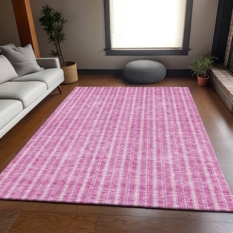 Premium Washable Super Soft Stripe Mayfield Rug