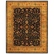preview thumbnail 79 of 96, SAFAVIEH Handmade Antiquity Izora Traditional Oriental Wool Rug 7'6" x 9'6" - Black - Rectangle