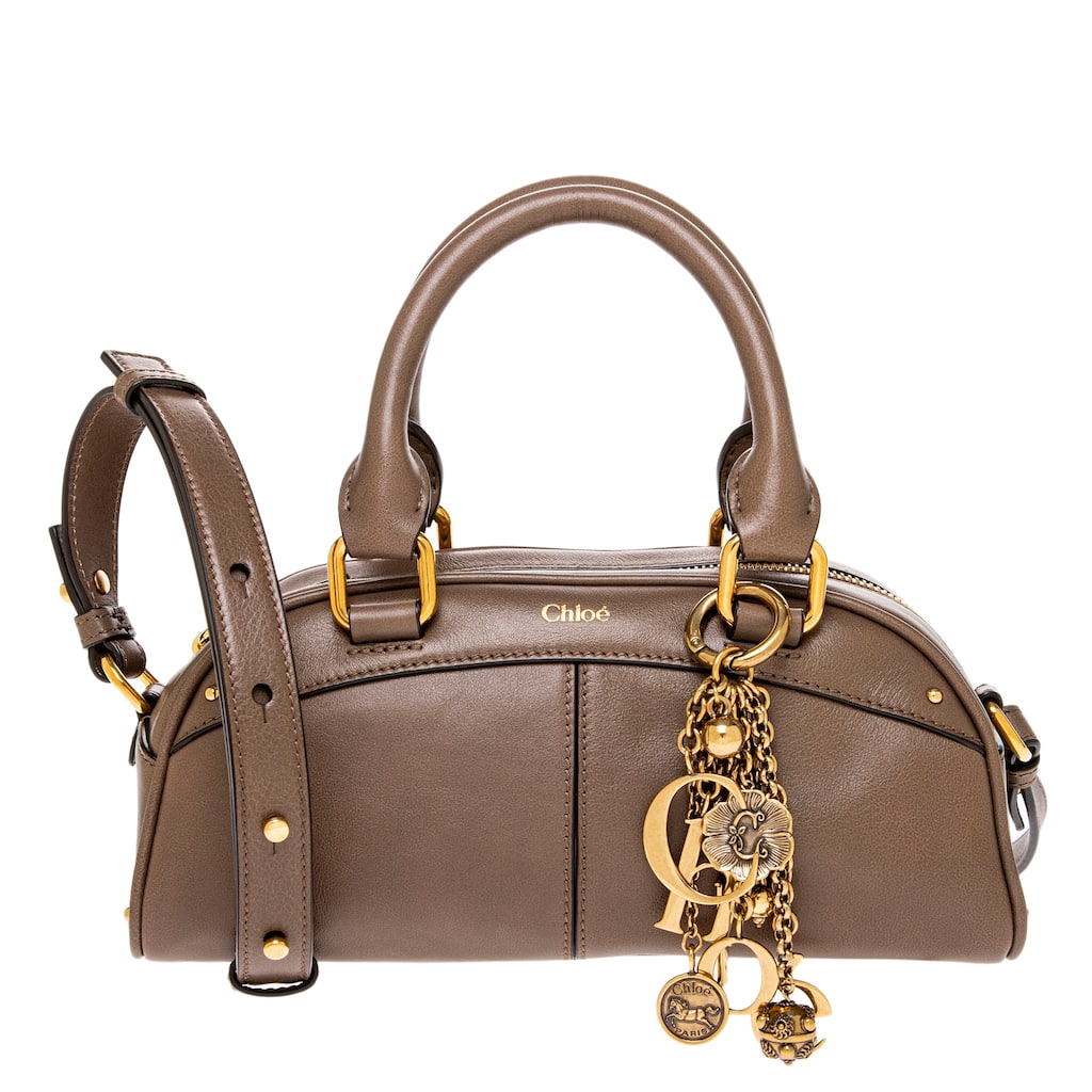 Chloe Small Bowling Bag in Soft Leather