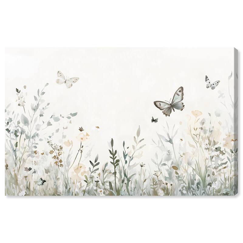 Butterfly Field Canvas by Art Remedy, Gallery Wrapped - 45" x 30"
