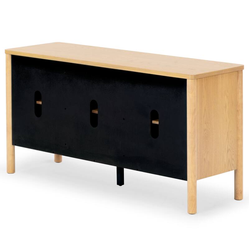 SAFAVIEH Couture Jaylessa Wood 3 Door Sideboard - 58"W x 18"D x 30"H
