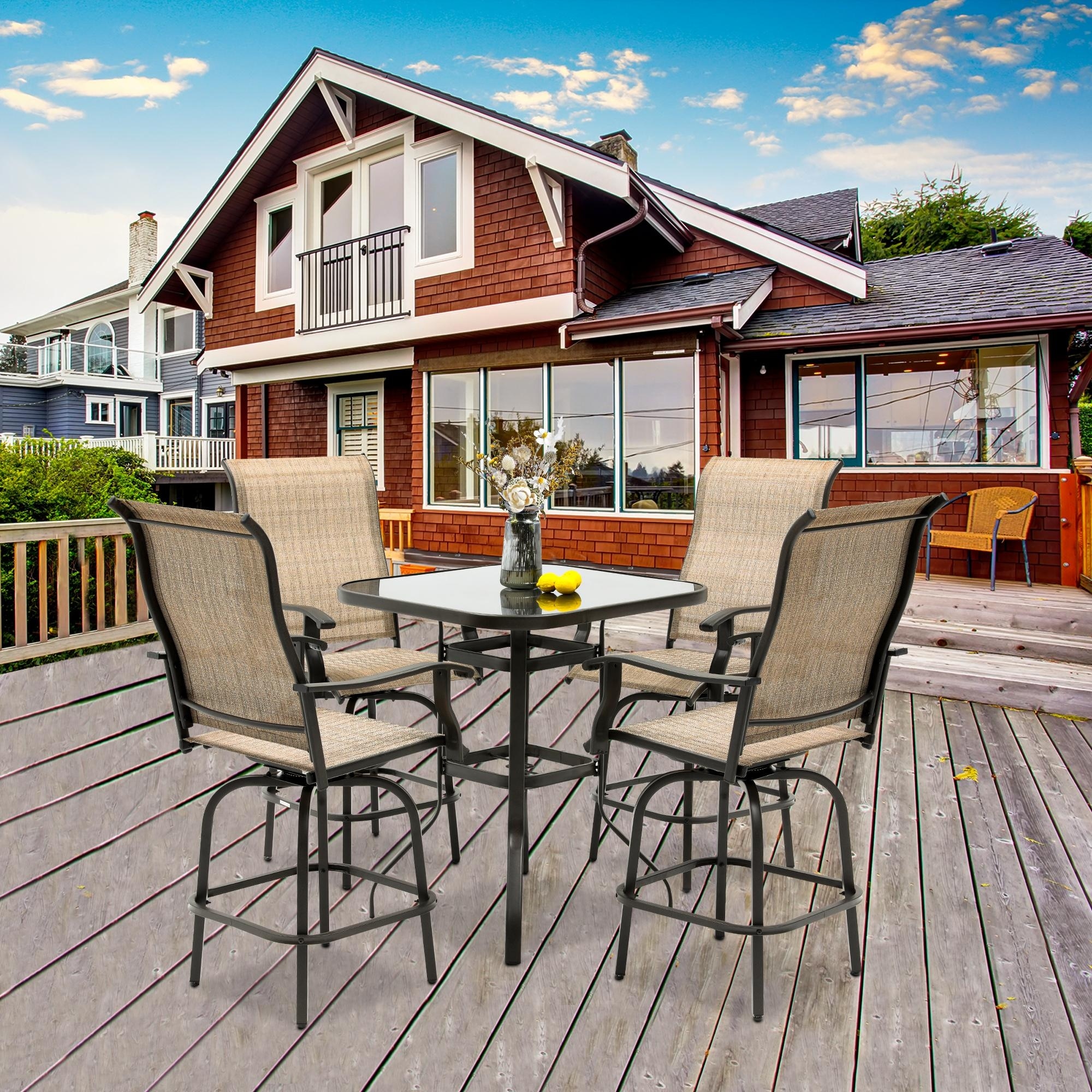 Five piece deals patio set