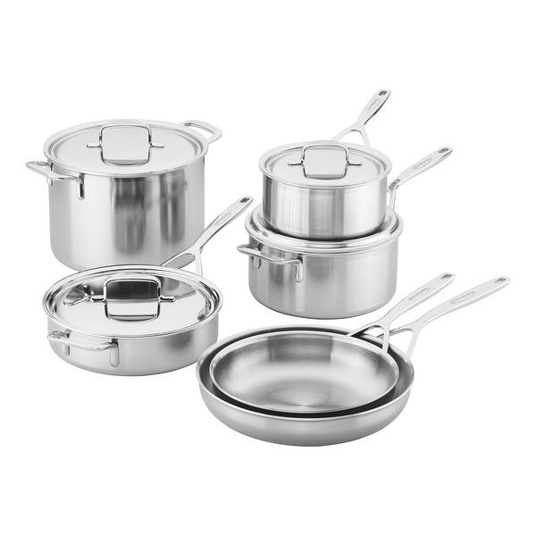 Demeyere 5-Plus Stainless Steel 10-piece Cookware Set - STAINLESS