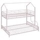 preview thumbnail 17 of 15, Twin over Full Size Metal House Bunk Bed