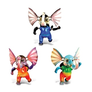 CoTa Global Elephant Refrigerator Bobble Magnets Set of 3 - Multicolor