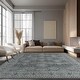 preview thumbnail 3 of 16, Bohemian Faux Cashmere Rug 9' x 12' - Grey