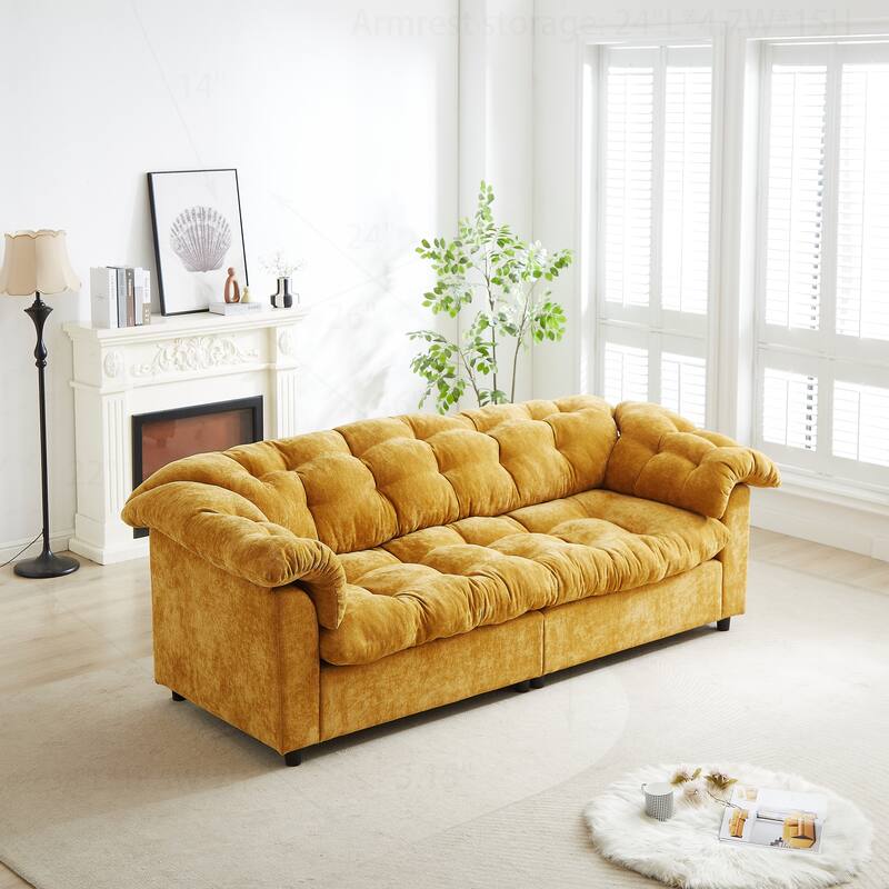 Comfortable Chenille Sofa for Various Spaces, Enhancing Interior Style
