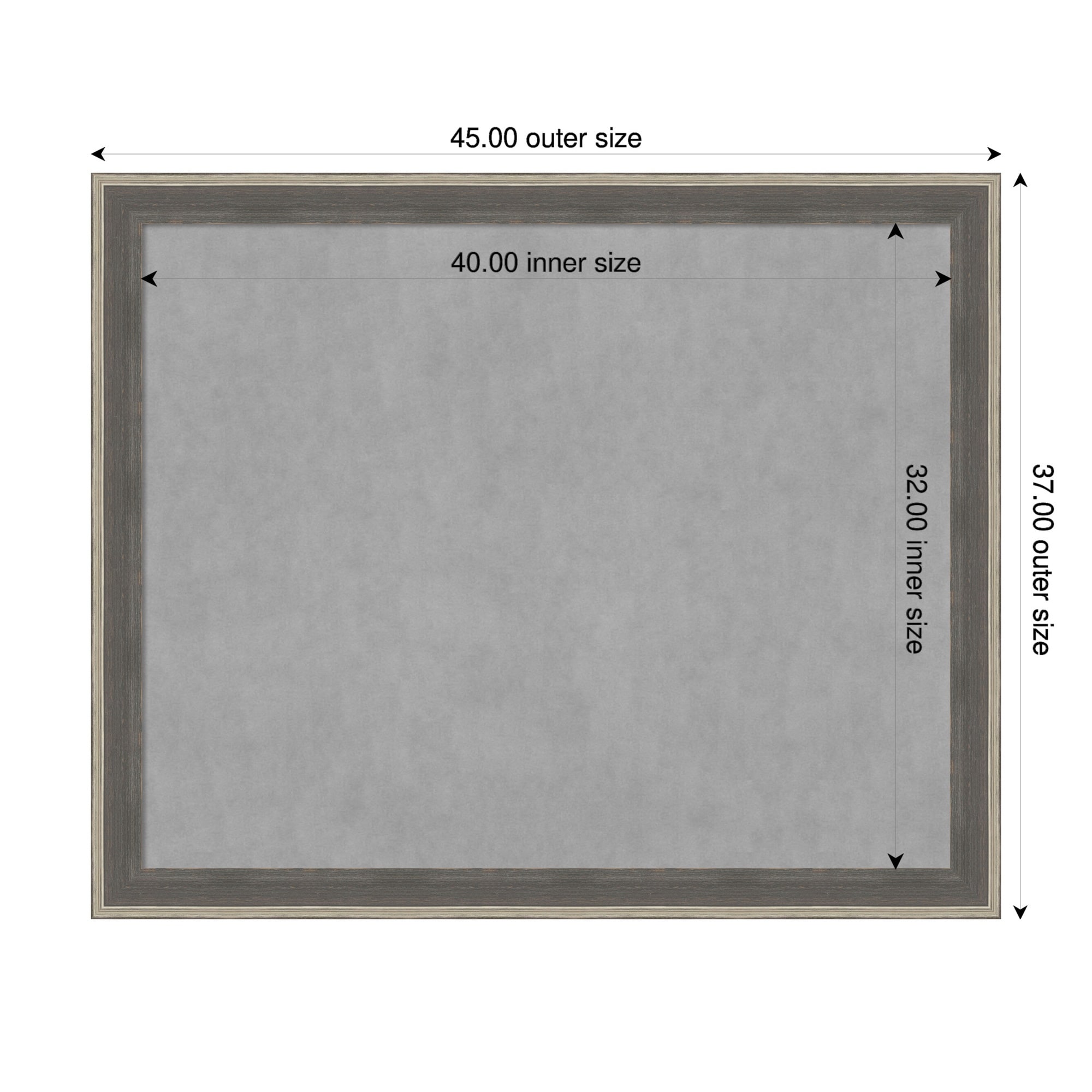 Amanti Art Cottage Grey Silver Framed