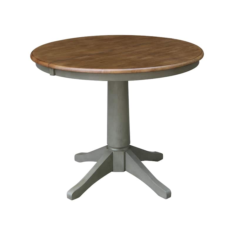 36" Round Extension Dining Table With 4 San Remo Chairs - Set of 5 Pieces