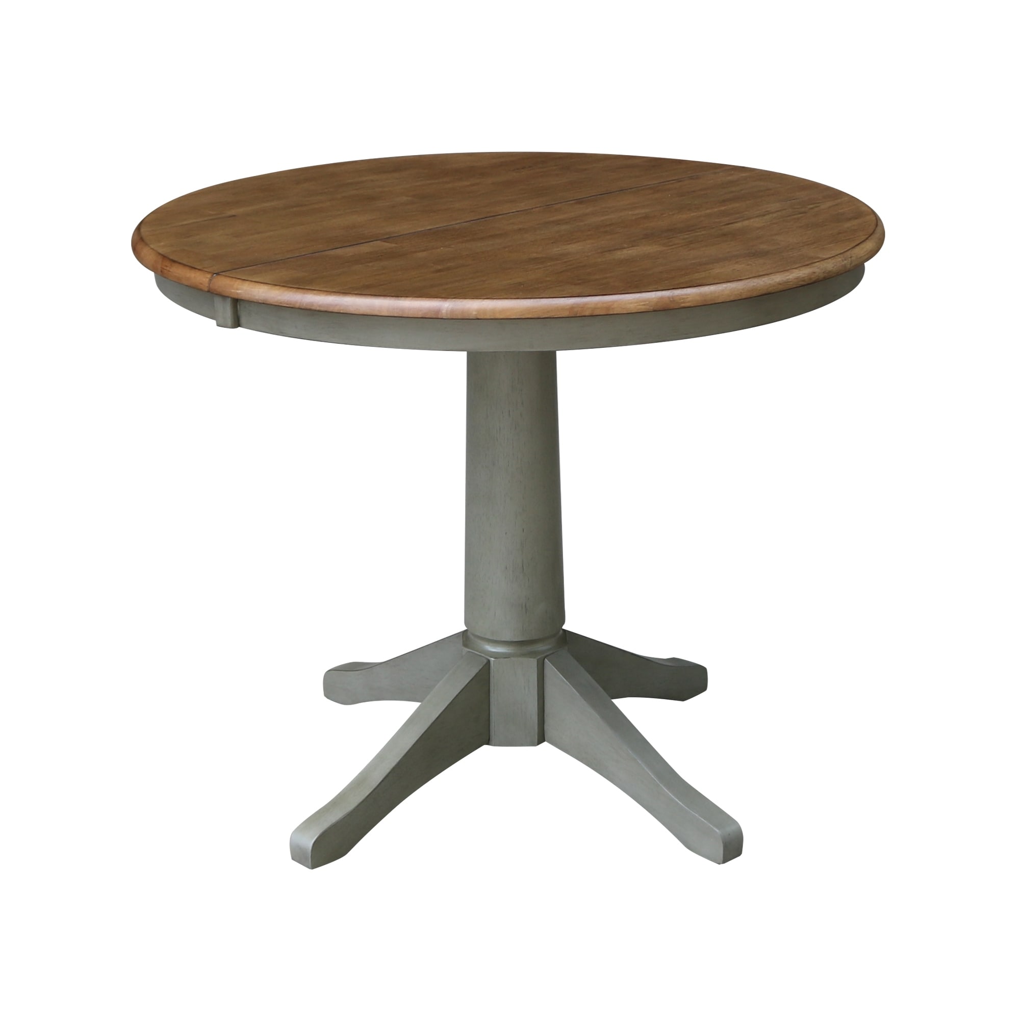 36" Round Top Pedestal Table w/12" Leaf
