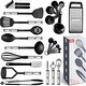 preview thumbnail 31 of 29, Kitchen Utensil Set, 24 Nylon and Stainless Steel Cooking Utensils Black