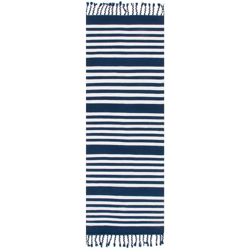 Nuloom Rowen Striped Cotton Tassel Area Rug