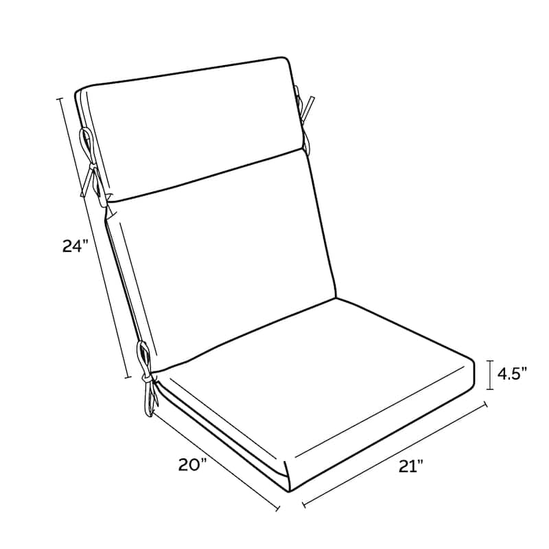 ARDEN Outdoor Dining Chair Cushion