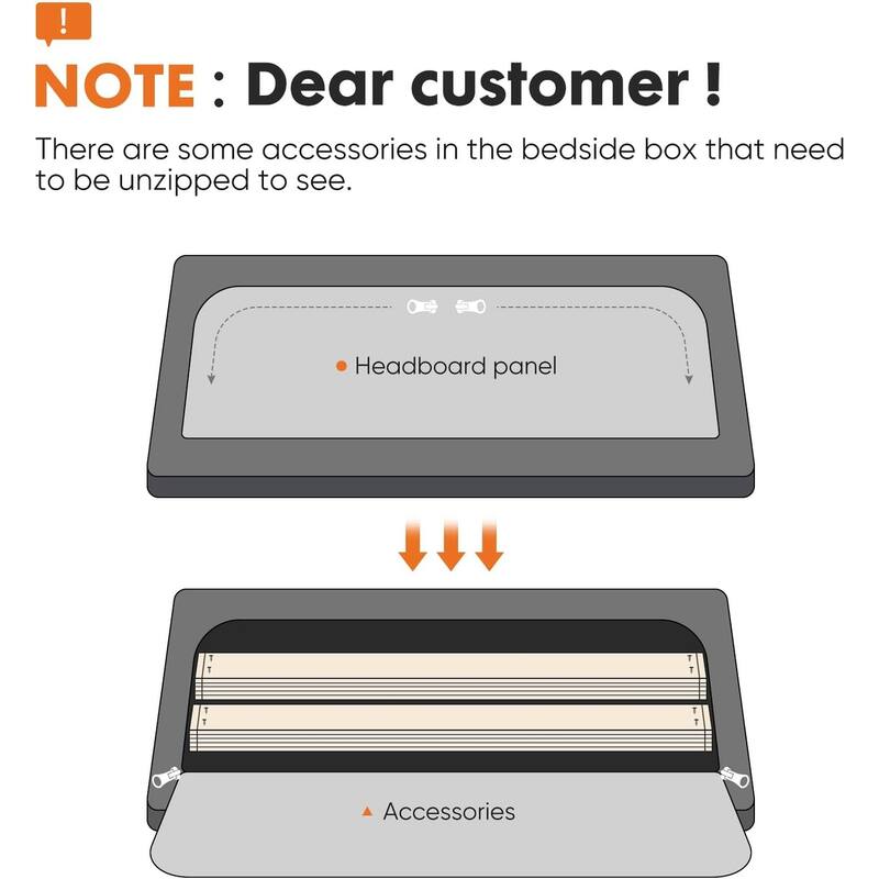 Wood Platform Bed Wood Bed Frame with Headboard, No Box Spring Needed