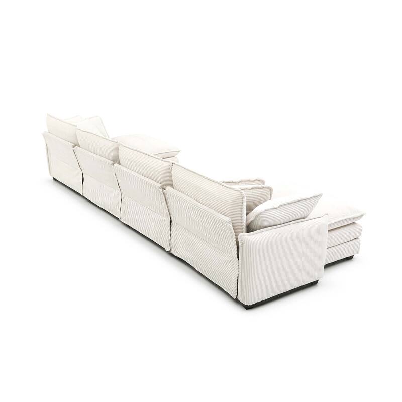 Over Size Flexible Combinations Modular Sofa Set with Ottomans