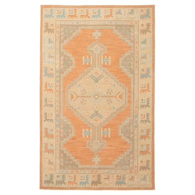 ECARPETGALLERY Hand Tufted Timeless Copper Wool Rug - 5'0 x 8'0