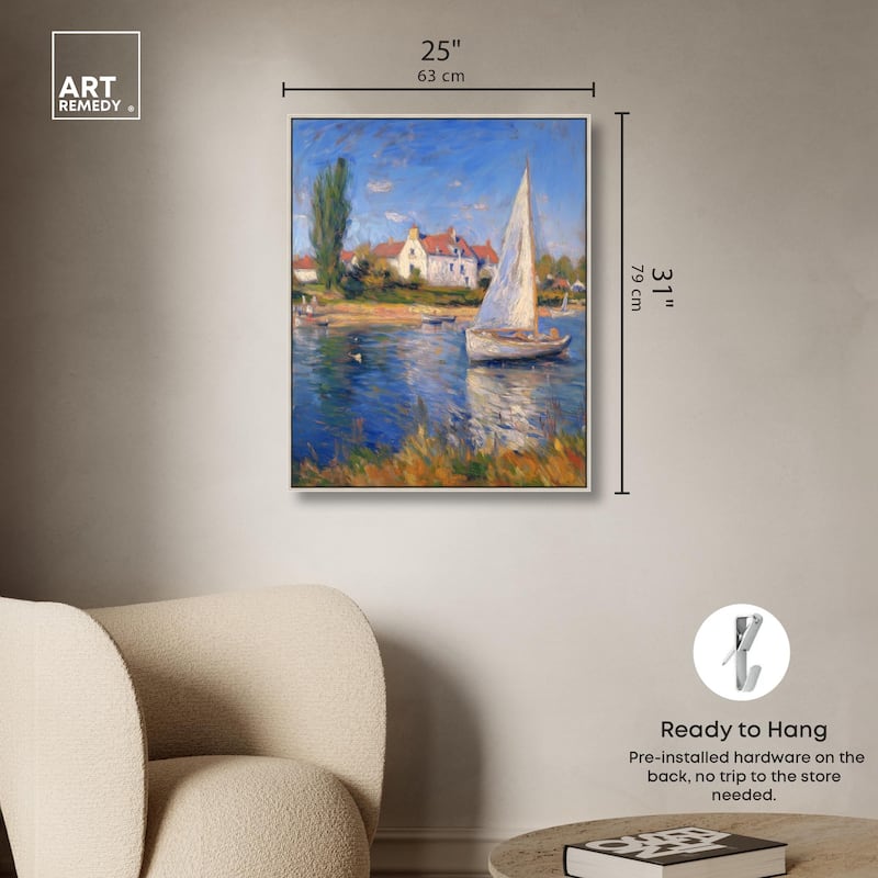 Bayside Calm I Canvas by Art Remedy