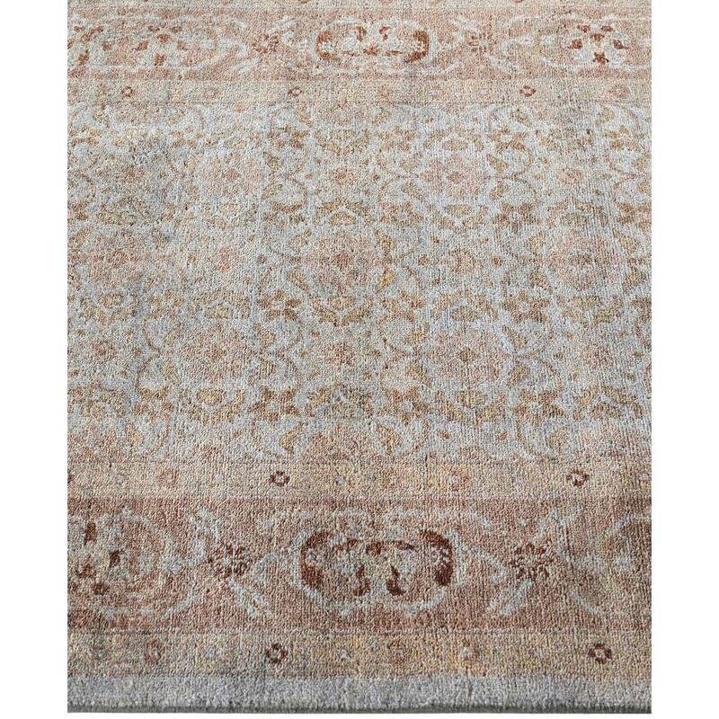 Overdyed One-of-a-Kind Hand-Knotted Runner Rug - Gray - 2' 8" x 11' 3"