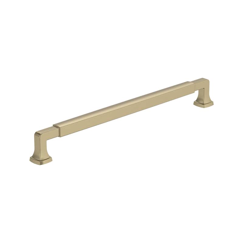 Amerock Stature Cabinet and Furniture Pull - 10-1/16 in (256 mm) Center-to-Center - Golden Champagne