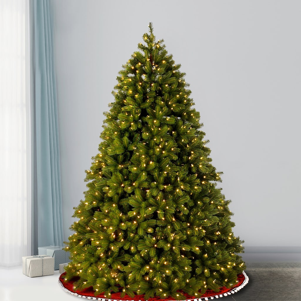 National Tree Company 7.5 ft. Deluxe Downswept Douglas Fir Tree with Dual Color LED Lights