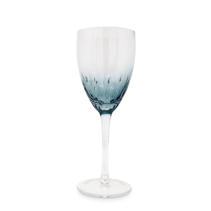 Optic Wine Glasses with Color Gradient, Set of 6