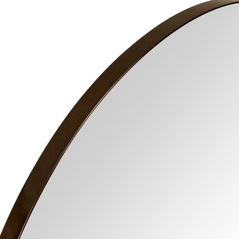 TEHOME Yolanta Round Metal Wall Mirror