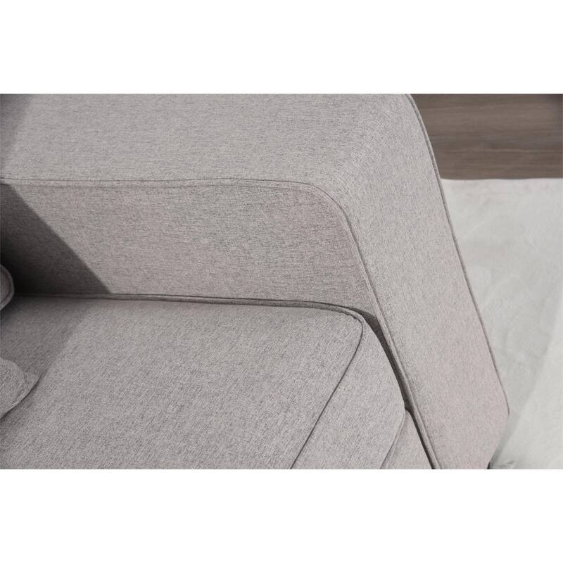 130'' Reversible Modular Sectional Sofa Couche With Ottoman
