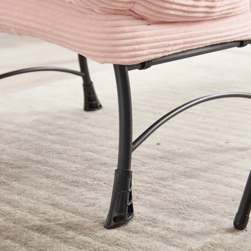 Lazy Chair Accent Chair with Ottoman
