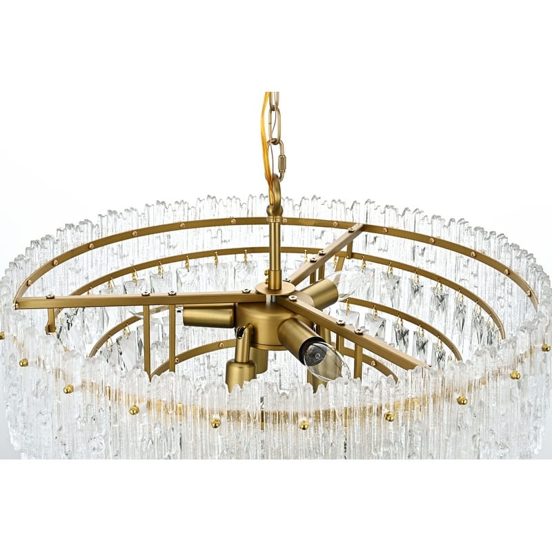 Elegant Lighting 1780D21 Emilia 6 Light 21" Wide Crystal Pendant