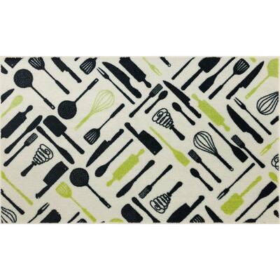 Mohawk Home Angled Utensils Kitchen Mat Scatter Kitchen Mat