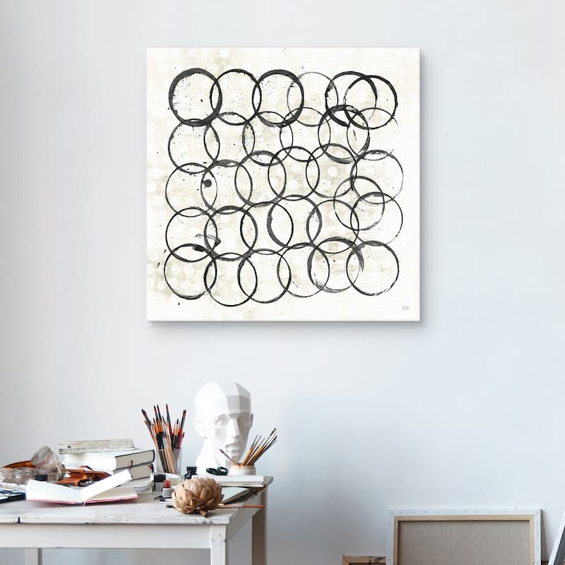 Eclipse II Neutral by Melissa Averinos Canvas Art Print