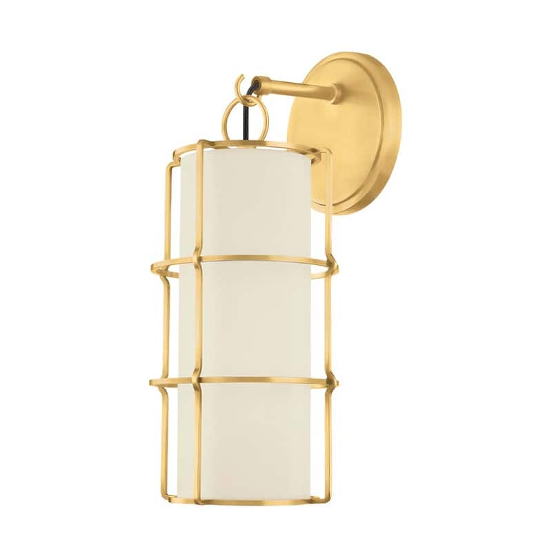 Hudson Valley Lighting Sovereign Single Light 16" Tall Wall Sconce - Aged Brass