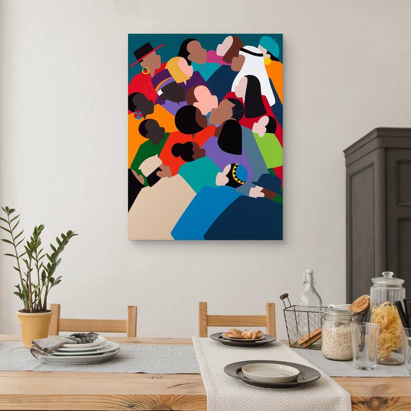First Family The Obamas by Synthia SAINT JAMES Canvas Art Print