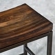 preview thumbnail 3 of 3, Uttermost Beck 18"W Rustic Backless Saddle Seat Counter Stool