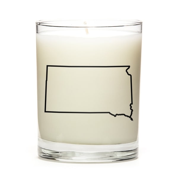 Custom Candles with the Map Outline South-Dakota, Toasted Smores