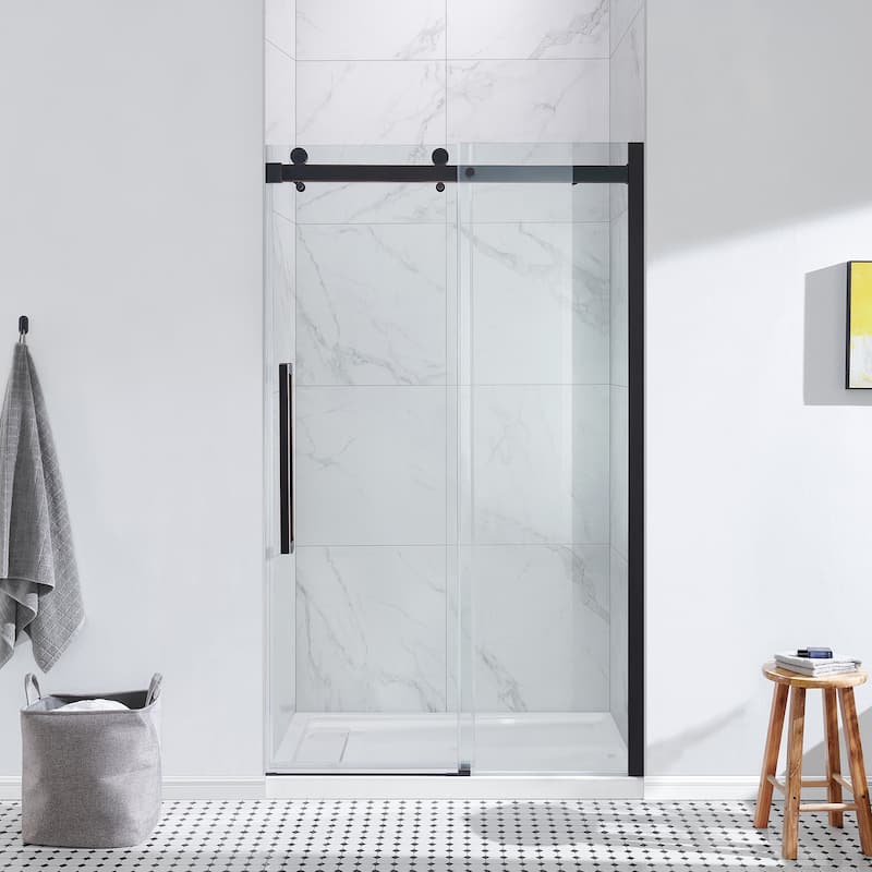 Bel Soft-Close 2-Piece Base Door Rectangular Alcove Shower Kit