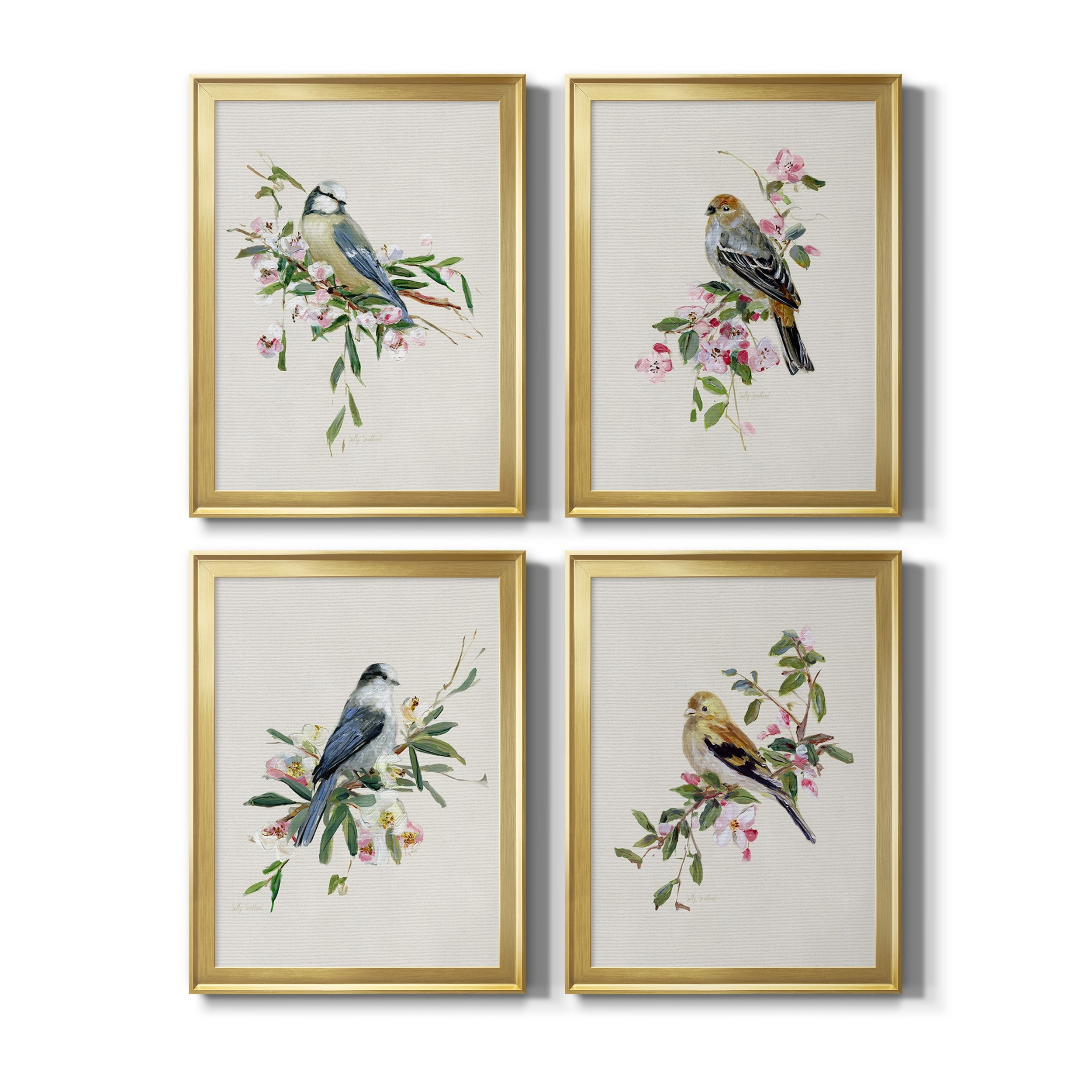Spring Song Blue Bird Premium Framed Canvas - Ready to Hang - Multi-Color