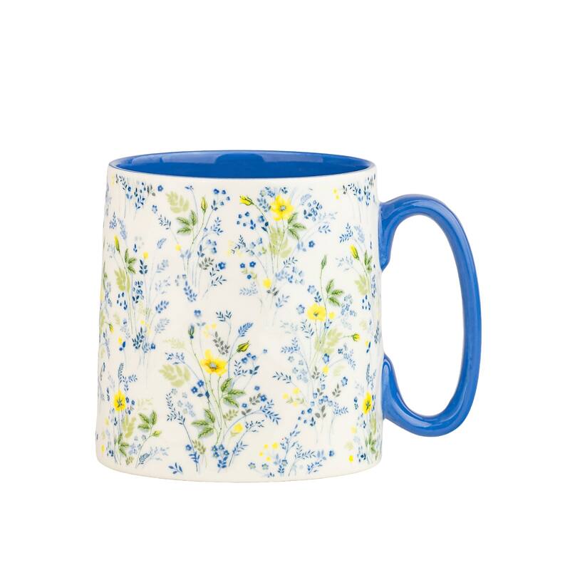 10 Strawberry Street Bella Flora Mugs, Set of 4