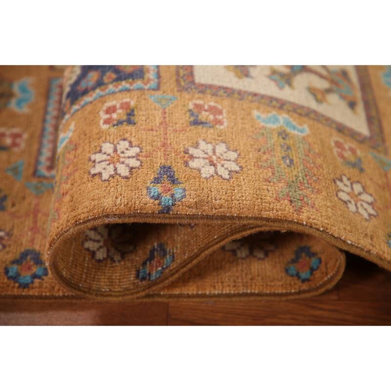 Garden Design Kazak Oriental Accent Rug Handmade Wool Carpet - 2'8"x 4'3"